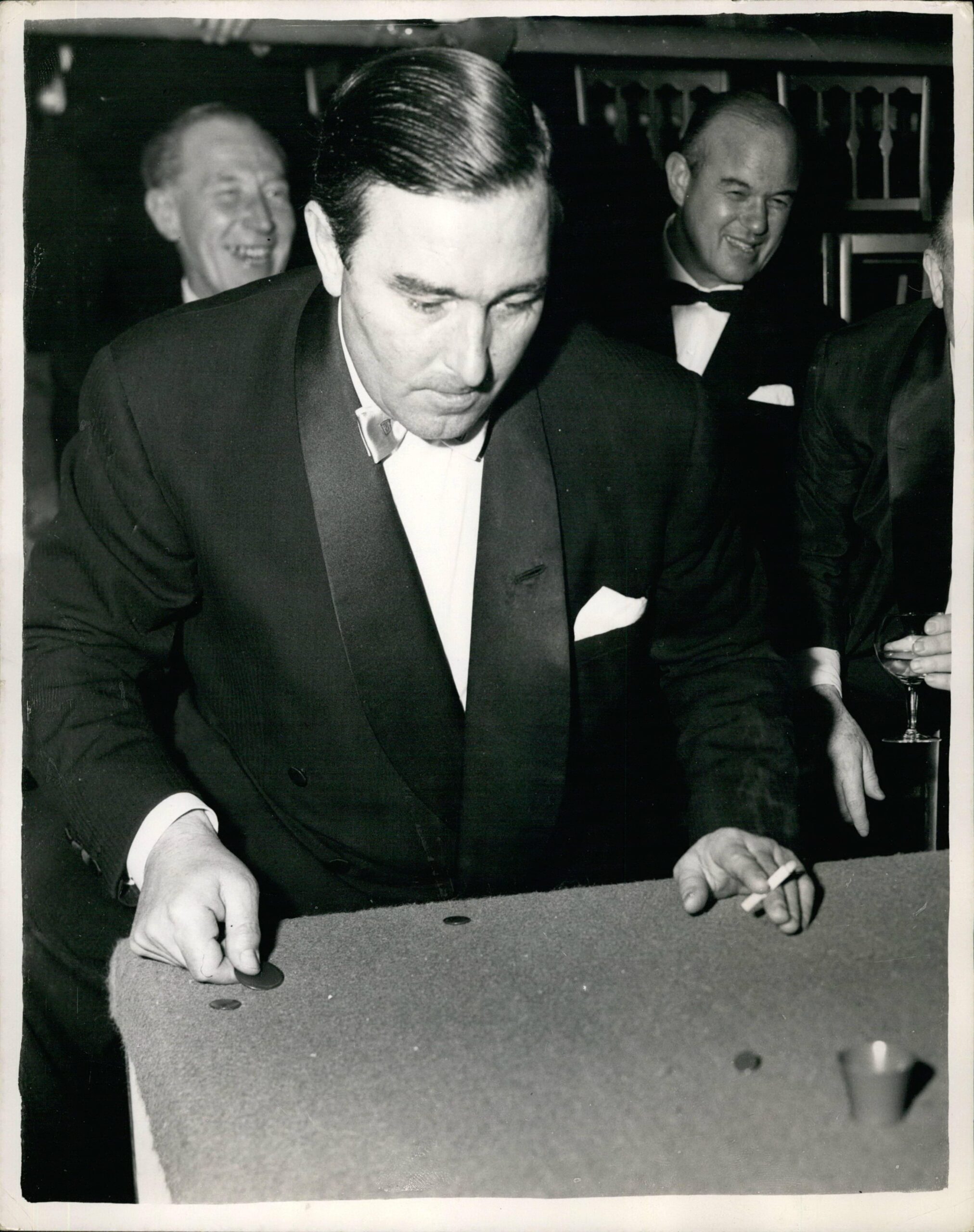 Tucker Tw ID • E0RDC2 — AGPI ID • E0RDC2 — publisher • www.alamy.com — title • Mar. 03, 1959 - Worlds ''Tiddlywinks'' Championship.: What has been termed as the world ''Tiddlywinks'' championship - between the Duke of Edinburgh's Empress club team - and the champions Cambridge - University - was held this evening at the Empress club — notes • E0RDC2 Mar. 03, 1959 - Worlds ''Tiddlywinks'' Championship.: What has been termed as the world ''Tiddlywinks'' championship - between the Duke of Edinburgh's Empress club team - and the champions Cambridge - University - was held this evening at the Empress club in of the national playing fields association. Photo shows Dennis Compton C. B. E. - in play for the Empress club team this evening. — keywords • Worlds, ''Tiddlywinks'', Championship, What, has, Historical, history, historic, archive, archival, zselect, zkeystone, zagency, press, agency, scanned, zwire, historical, black, white, zbw, historic, event, zarchive