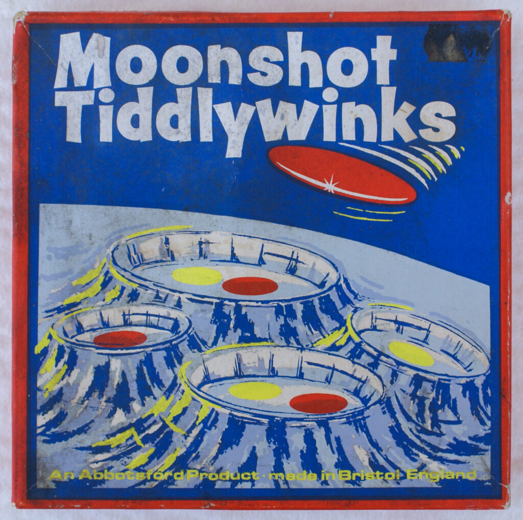 Tucker Tw ID • ABB-01c1 — publisher • Abbotsford Studio Products Ltd.  — title • Moonshot Tiddlywinks