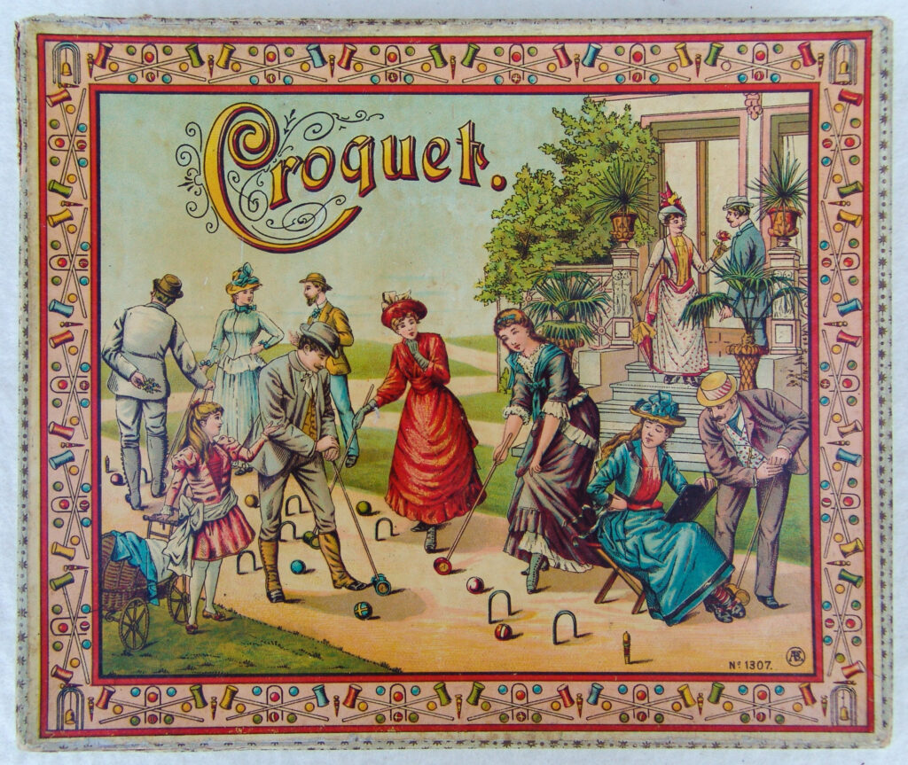 Tucker Tw ID • AEB-01c1 — AGPI ID • G-34059c1 — publisher • Adolf Engel (Berlin) — title • Croquet — notes • Publisher catalog number: 1307.