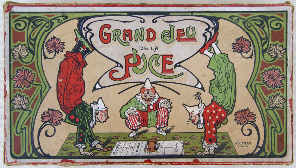 Tucker Tw ID • ATL-02v2 — AGPI ID • G-36773c2 — publisher • N. K. Atlas, Paris — title • GRAND JEU DE LA PUCE — notes • Publisher catalog number: 1513.
