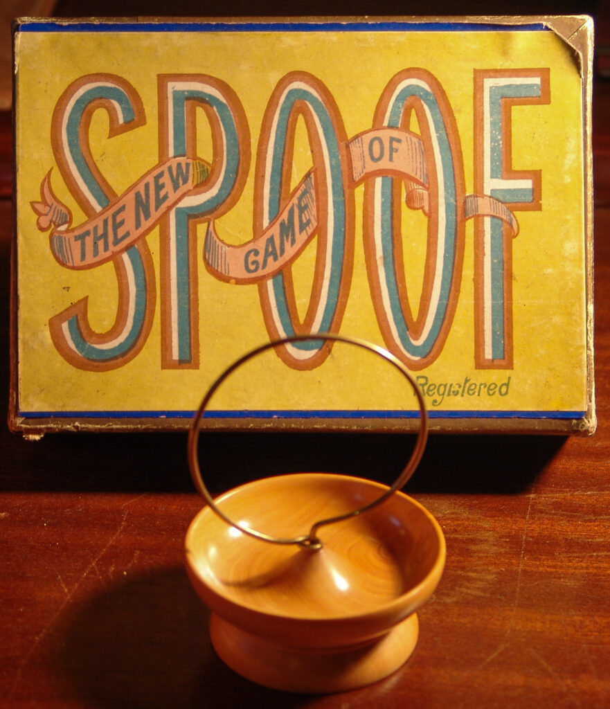Tucker Tw ID • AYR-02 — publisher • F. H. Ayres (unmarked) — title • THE NEW GAME OF SPOOF