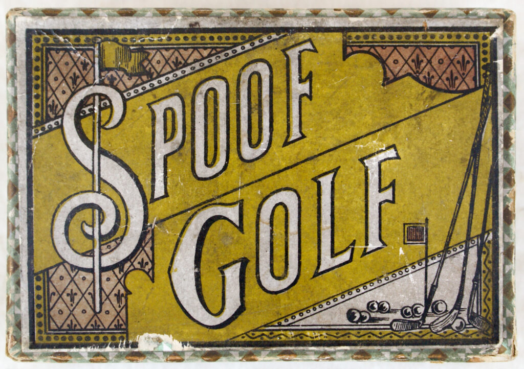 Tucker Tw ID • AYR-04c1 — publisher • F. H. Ayres (unmarked) (England) — title • SPOOF GOLF