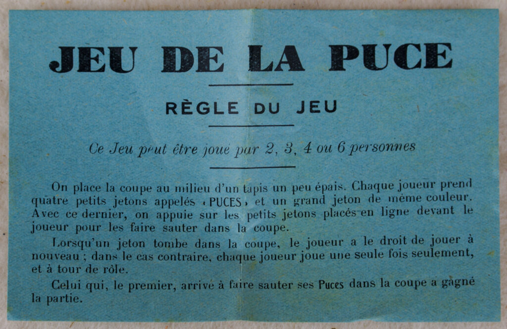 Tucker Tw ID • BFP-01c1 — AGPI ID • G-29943c1 — publisher • B. F. Paris — title • LA PUCE JEU D'ADRESSE — notes • Publisher catalog number: 3296.