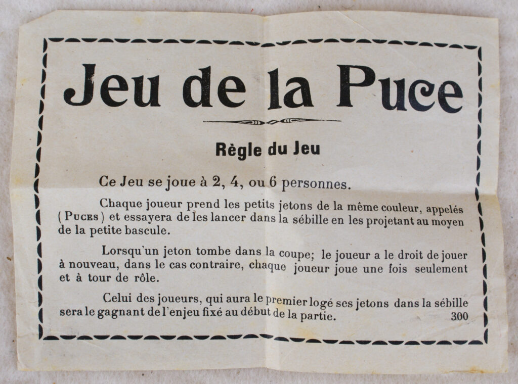 Tucker Tw ID • BFP-01c1 — AGPI ID • G-29943c1 — publisher • B. F. Paris — title • LA PUCE JEU D'ADRESSE — notes • Publisher catalog number: 3296.