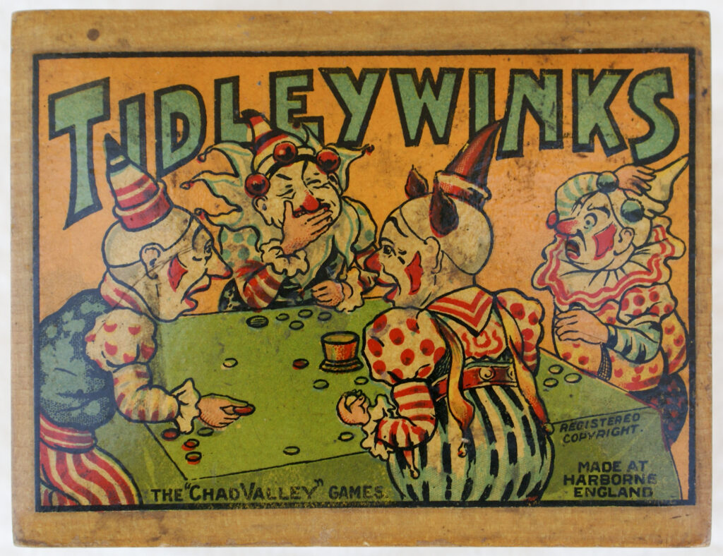 Tucker Tw ID • CVG-31c1 — publisher • The :Chad Valley" Games (Harborn — title • TIDLEYWINKS