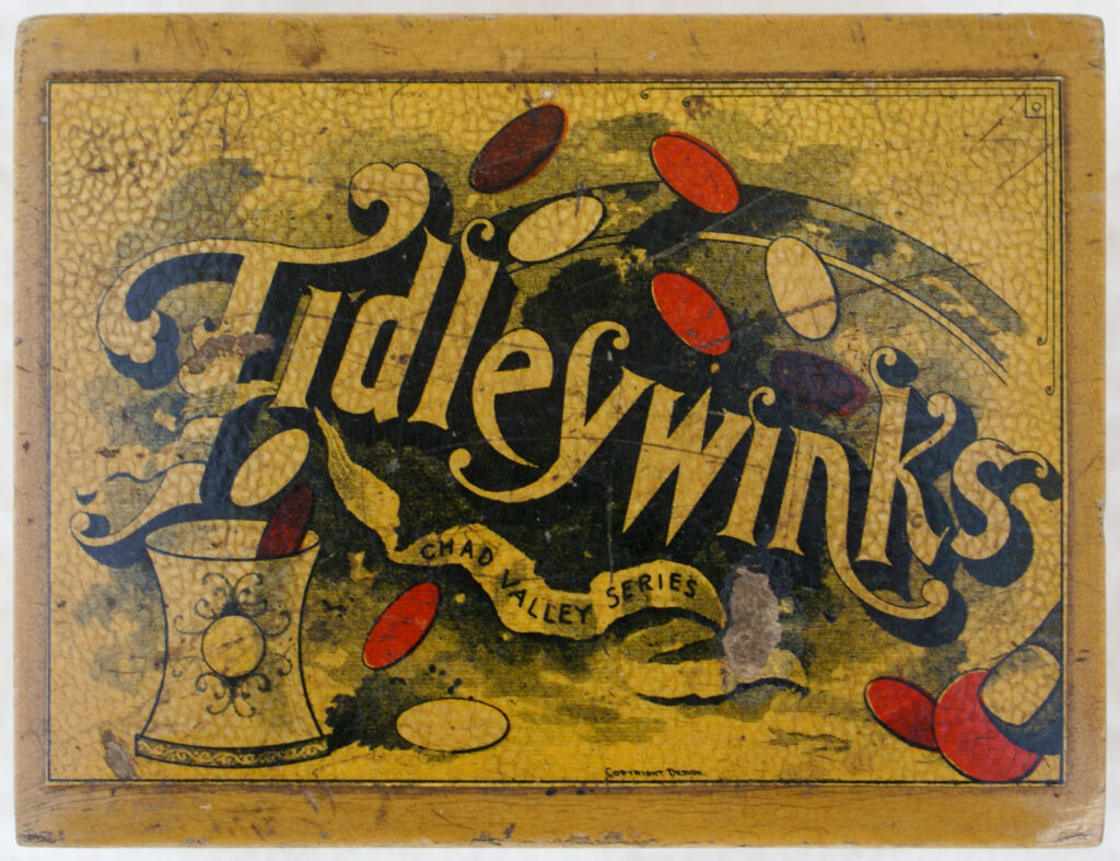 Tucker Tw ID • CVG-45c1 — AGPI ID • G-30914c1 — publisher • Chad Valley Series — title • Tidleywinks — notes • Mauchline wooden box. — keywords • game, game cover, gc-image