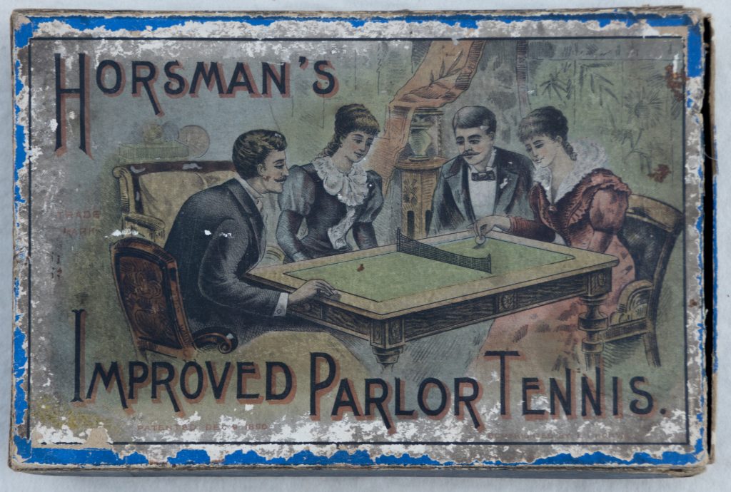 Tucker Tw ID • HOR-13 — publisher • E. I. Horsman — title • HORSMAN'S IMPROVED PARLOR TENNIS