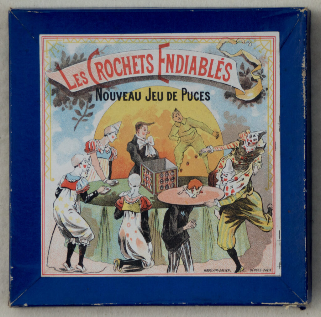 Tucker Tw ID • MDP-07c1 — publisher • Mauclair-Dacier (Paris, France) — title • LES CROCHETS ENDIABLÉS - NOUVEAU JEU DE PUCES