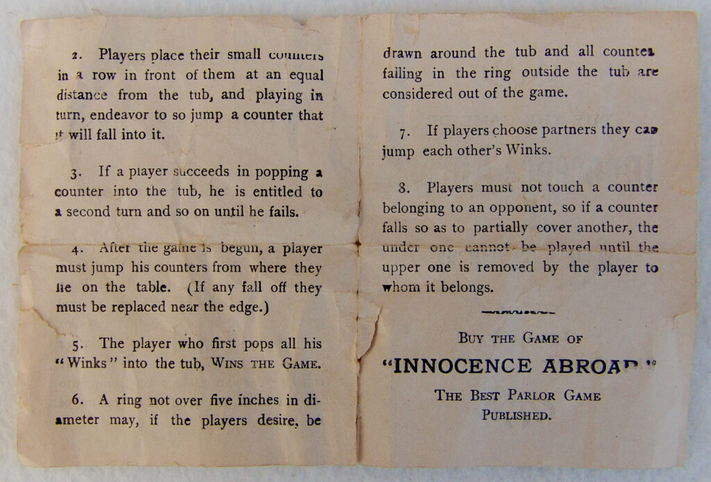 Tucker Tw ID • PBR-29v2 — publisher • Parker Brothers (Salem, Massachu — title • The Popular GAME of Tiddledy Winks.
