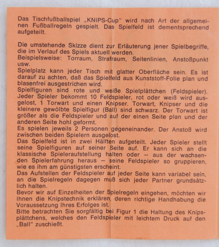 Tucker Tw ID • SPE-59c1 — AGPI ID • G-37848c1 — publisher • Spear-Spiel (Stuttgrat, Germany) — title • Der Ritter Sport Fußball-Knips-Cup — notes • Publisher catalog number: 26500. — keywords • European football, soccer, sport