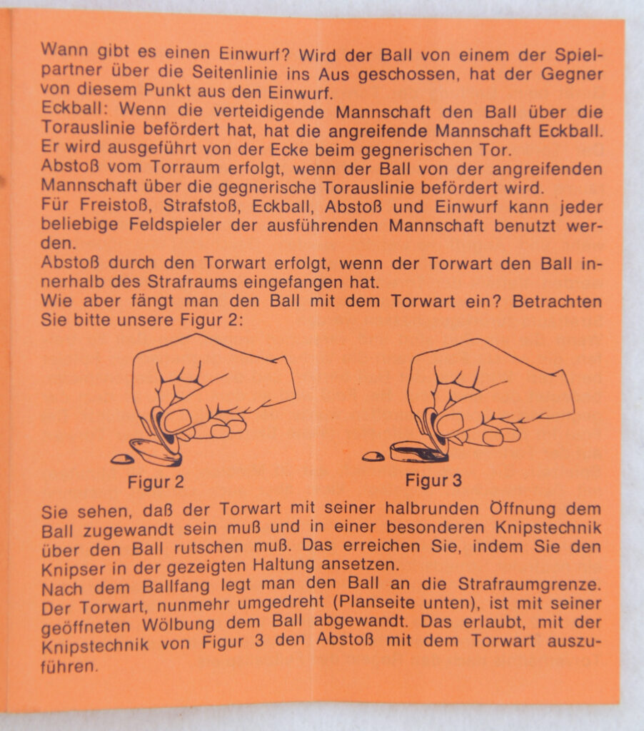 Tucker Tw ID • SPE-59c1 — AGPI ID • G-37848c1 — publisher • Spear-Spiel (Stuttgrat, Germany) — title • Der Ritter Sport Fußball-Knips-Cup — notes • Publisher catalog number: 26500. — keywords • European football, soccer, sport